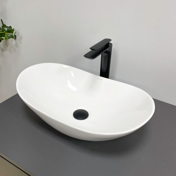 Раковина VBI Turin S White VBI-011515 (52x32 см, чаша), Доступні розміри: 52 x 32, Колір виробника: білий глянець, фото 