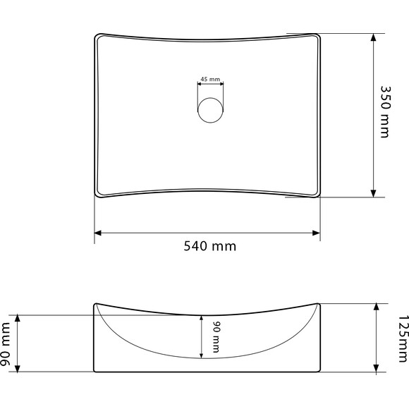 Умывальник VBI Viareggio White VBI-016201 (54x35 см), Доступные размеры: 54 x 35, фото 5