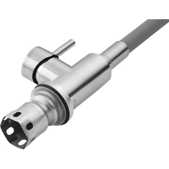 Смеситель для кухни Kroner KRP Edelstahl Klassisch-ESG031GRA (нержавейка/серый, c гибким изливом), Цвет производителя: нержавейка, серый, фото 6