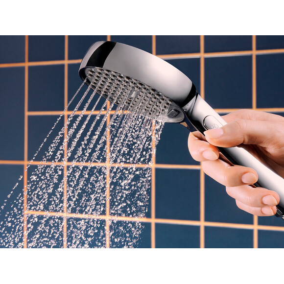 Душова система з термостатом Hansgrohe Activera S Showerpipe 240 EcoSmart Chrome 28078000 (хром), Колір виробника: хром, фото , изображение 9