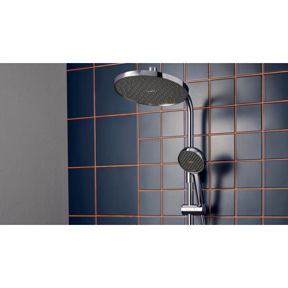 Душова система з термостатом Hansgrohe Activera S Showerpipe 240 EcoSmart Chrome 28078000 (хром), Колір виробника: хром, фото , изображение 10