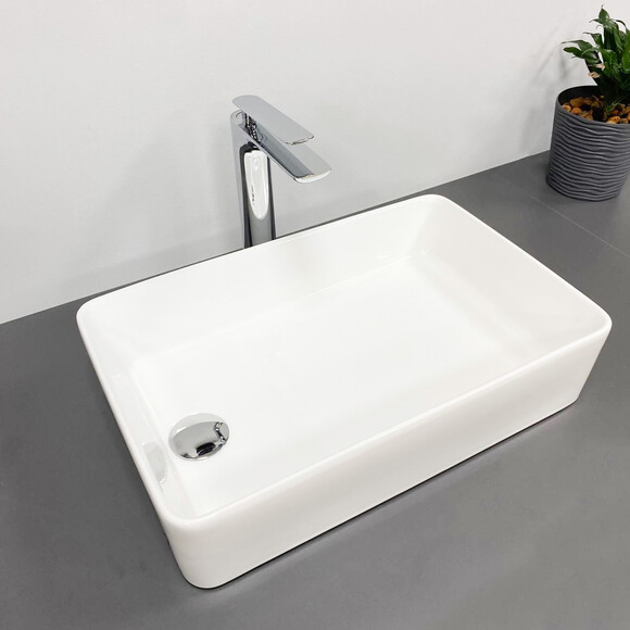 Раковина VBI Velletri White VBI-015900 (51x33 см), Доступні розміри: 51 x 33, Колір виробника: білий, фото , изображение 2
