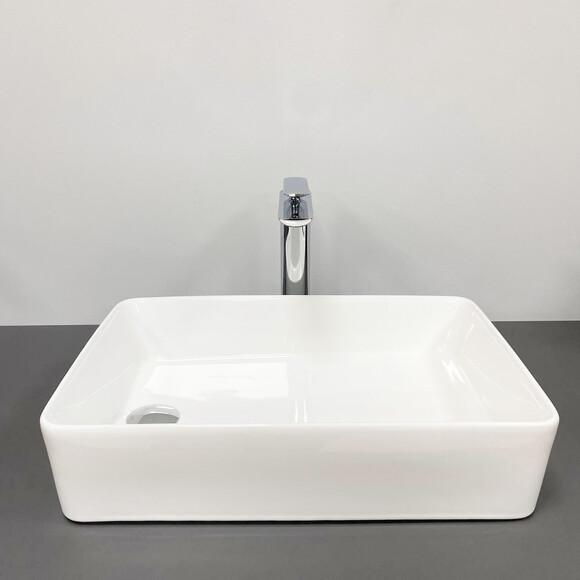 Раковина VBI Velletri White VBI-015900 (51x33 см), Доступні розміри: 51 x 33, Колір виробника: білий, фото , изображение 3
