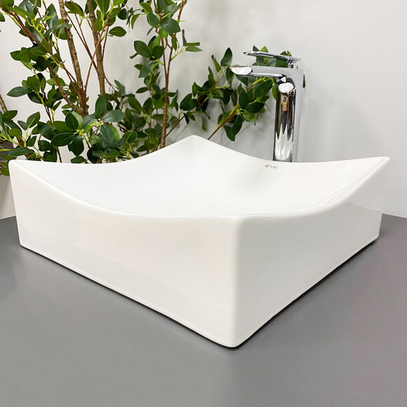 Умывальник VBI Viareggio S White VBI-016200 (40x40 см), Доступные размеры: 40 x 40, фото 4