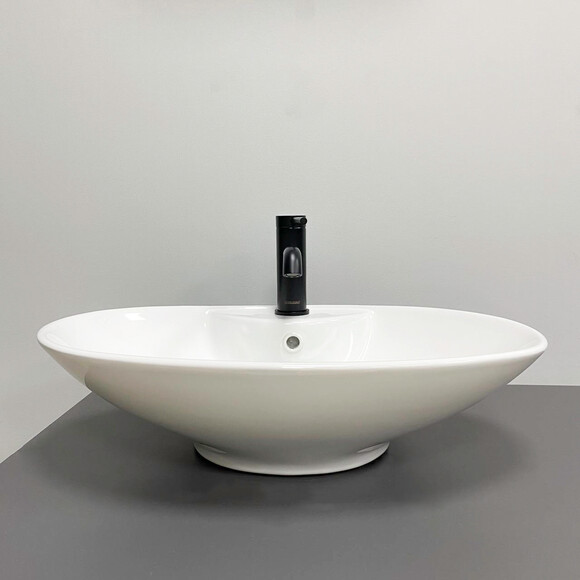 Умивальник VBI Carovilli White VBI-015504 (60x38 см), Доступні розміри: 60 x 38, Колір виробника: білий, фото , изображение 3