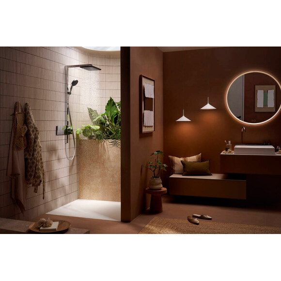 Душевая система с термостатом Hansgrohe Raindance Alive Q 1jet Chrome 24580000 (хром), Цвет производителя: хром, фото 2