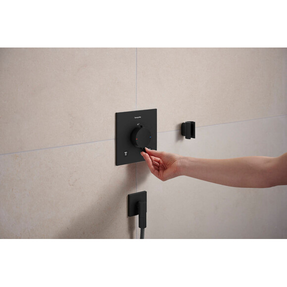 Держатель для душа Hansgrohe Porter Fine Matt Black 28885670 (черный матовый), Цвет производителя: черный матовый, фото 2