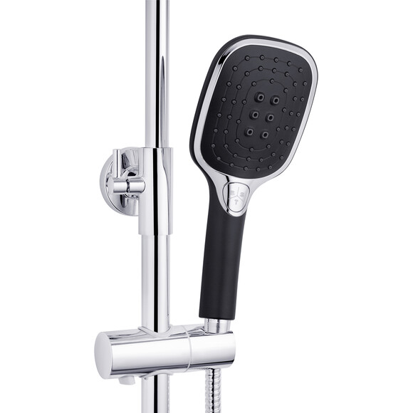 Комплект смесителей для ванной комнаты и кухни Kroner Essen & Essen & Essen KRESCH063SCH010SCH030 (Essen-SCH063+Essen-SCH030+Essen-SCH010, черный матовый/хром), фото 10