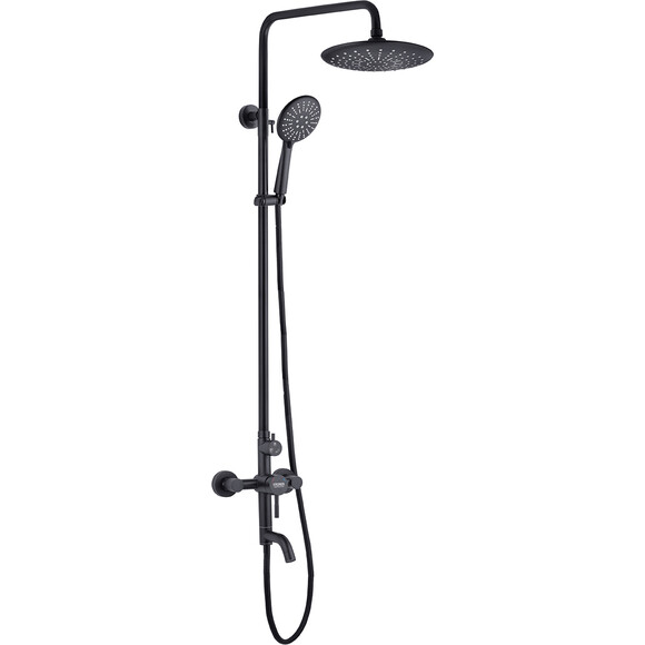 Комплект смесителей для ванной комнаты Kroner Edelstahl Klassisch KRKSCH063SCH010SCH053 (Klassisch-SCH063+Klassisch-SCH010+Klassisch-SCH053, черный), фото 2