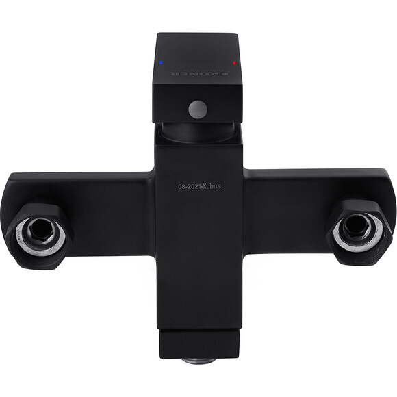 Комплект смесителей для ванной комнаты Kroner Edelstahl Kubus (Kubus - SCH060+Kubus - SCH010+Kubus - SCH230, черный), фото 3