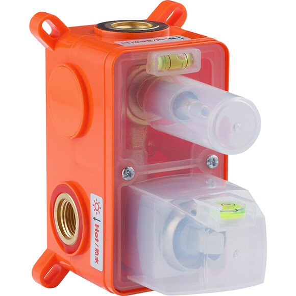 Комплект змішувачів для ванної кімнати Kroner Edelstahl Kubus KRKESG082ESG010 (Kubus-ESG082+Kubus-ESG010, нержавіюча сталь), фото , изображение 11