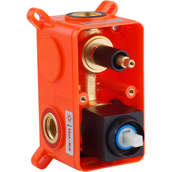 Комплект смесителей для ванной комнаты Kroner Edelstahl Kubus KRKSCH082SCH0103 (Kubus-SCH082+Kubus-SCH010-3, черный), фото 8