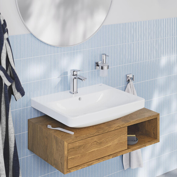 Змішувач для умивальника Grohe QuickFix Dice M-Size Chrome 1018330000 (хром, з донним клапаном), Колір виробника: хром, фото , изображение 3