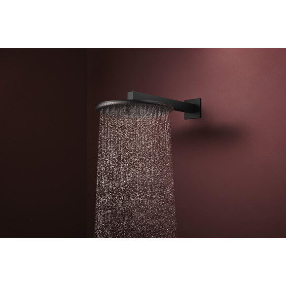 Верхний душ Hansgrohe Raindance Alive S 2jet Matt Black 24540670 (черный матовый, 2 режима струи, с кронштейном), Цвет производителя: черный матовый, фото 2