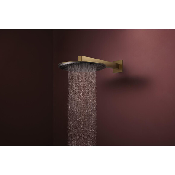 Верхній душ Hansgrohe Raindance Alive S 2Jet Brushed Bronze 24540140 (брашована бронза, 2 режими струменя, з кронштейном), Колір виробника: брашована бронза, фото , изображение 3