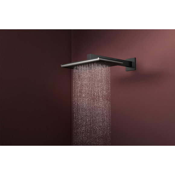 Верхний душ Hansgrohe Raindance Alive Q 2jet Brushed Black Chrome 24550340 (брашированный черный хром, 2 режима струи, с кронштейном), Цвет производителя: брашированный черный хром, фото 3