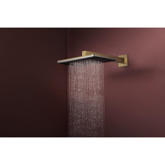 Верхній душ Hansgrohe Raindance Alive Q 2jet Brushed Bronze 24550140 (брашована бронза, 2 режими струменя, з кронштейном), Колір виробника: брашована бронза, фото , изображение 3