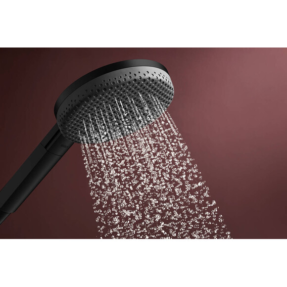 Лейка для душа Hansgrohe Raindance Alive Select S Matt Black 24500670 (черная матовая, трехрежимная), Цвет производителя: черный матовый, фото 5