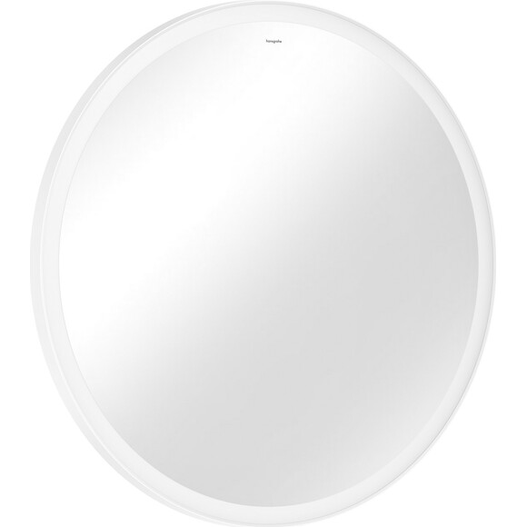 Дзеркало для ванної кімнати Hansgrohe Xarita Lite S Matt White 54980700 (90x90 см, біле матове, з LED-підсвічуванням, антизапотіванням ти димером), Доступні розміри: 90 x 90, Колір виробника: білий матовий, фото 