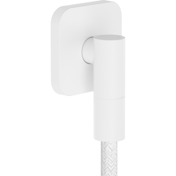 Підключення для душового шлангу Hansgrohe Fixfit FIine Q Matt White 28884700 (біле матове), Колір виробника: білий матовий, фото 