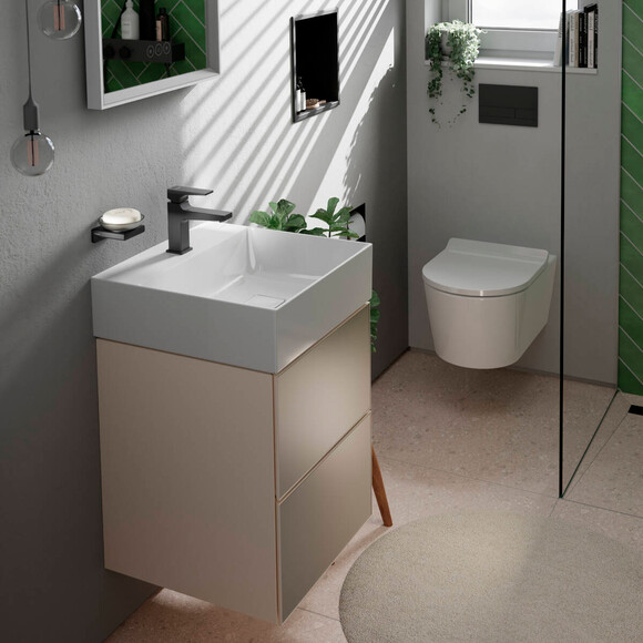 Безободковый подвесной унитаз Hansgrohe EluPura S 62025450 (воронкообразный, c сиденьем), фото 11