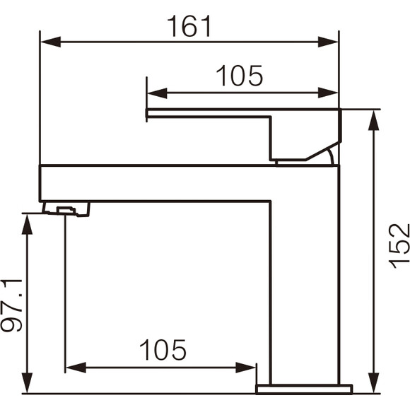 Смеситель для умывальника VBI Loreno Gold VBI-050200GL (золото), Цвет производителя: золото, фото 3
