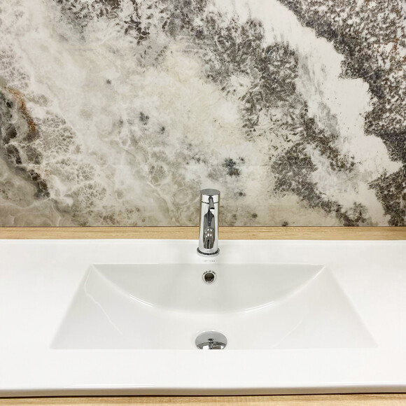 Умывальник VBI Ferrara 100 White VBI-018030 (100x46 см, белый глянцевый, с крылом), Доступные размеры: 100 x 46, Цвет производителя: белый глянец, фото 6