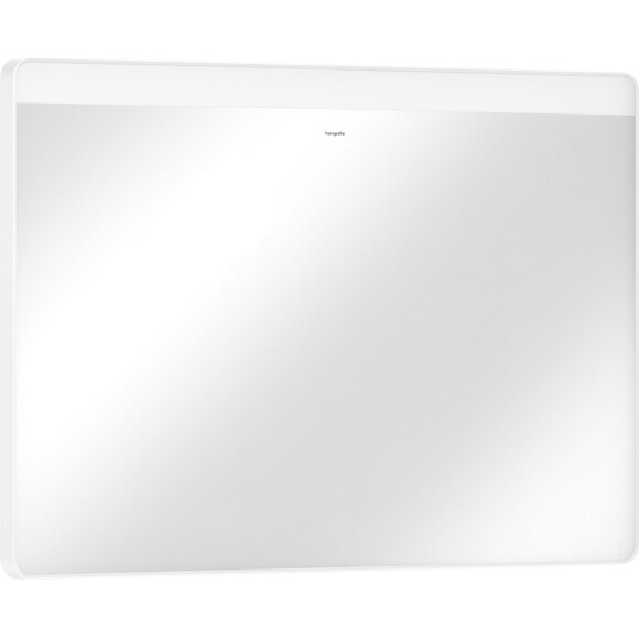 Дзеркало для ванної кімнати Hansgrohe Xarita Lite Q Matt White 54972700 (100x70 см, біле матове, з LED-підсвічуванням, антизапотіванням ти димером), Доступні розміри: 100 x 70, Колір виробника: білий матовий, фото 
