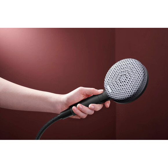 Лейка для душа Hansgrohe Raindance Alive Select S Matt Black 24611670 (черная матовая, трехрежимная, с шлангом и держателем), Цвет производителя: черный матовый, фото 2