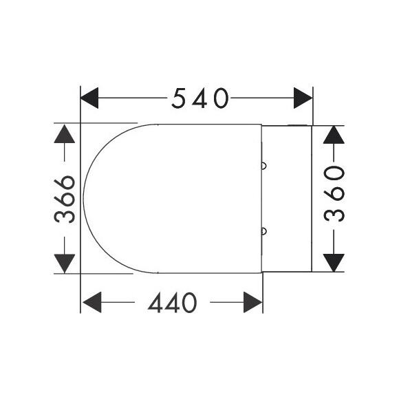 Безободковый подвесной унитаз Hansgrohe EluPura S 62025450 (воронкообразный, c сиденьем), фото 12