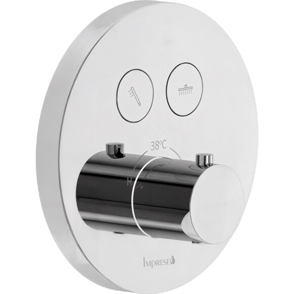Душова система з термостатом Imprese Kucera Click t04803401SAC (хром, прихований монтаж), Колір виробника: хром, фото , изображение 2