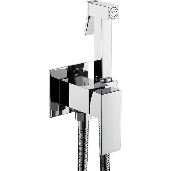 Гігієнічний душ із змішувачем VBI Loreno Chrome VBI-050205CH (хром, прихованого монтажу), Колір виробника: хром, фото 