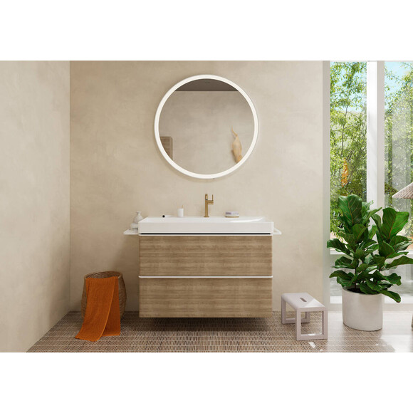 Дзеркало для ванної кімнати Hansgrohe Xarita Lite S Matt White 54980700 (90x90 см, біле матове, з LED-підсвічуванням, антизапотіванням ти димером), Доступні розміри: 90 x 90, Колір виробника: білий матовий, фото , изображение 6