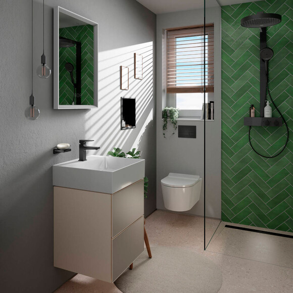 Безободковый подвесной унитаз Hansgrohe EluPura S 62025450 (воронкообразный, c сиденьем), фото 10
