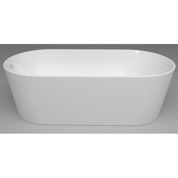 Акриловая ванна Devit Ovale 17080136 (170x80 см, отдельностоящая, с ножками и сифоном), фото 3