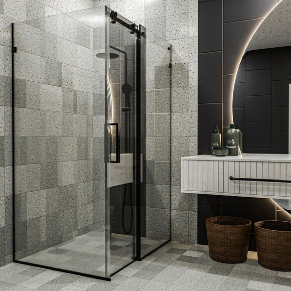 Душевая кабина Devit Art 3.0 SE2340B (120х80 см, стекло прозрачное, профиль черный матовый), Доступные размеры: 120 x 80, Цвет производителя: черный матовый, фото 2