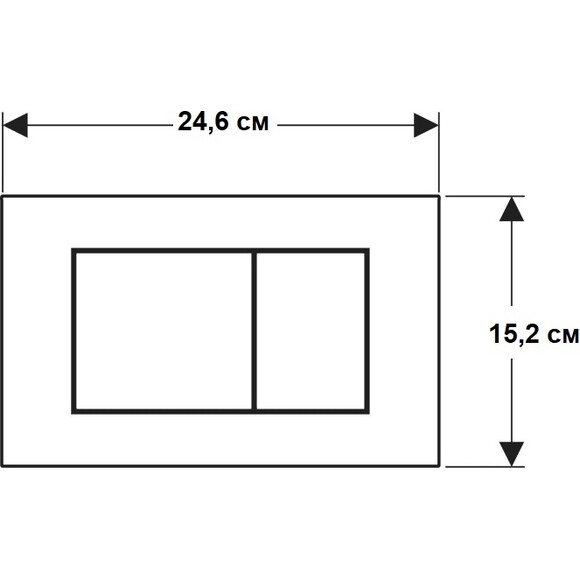 Кнопка смыва Geberit Sigma40 Square 115.629.FW.1 (нержавейка), Цвет производителя: нержавейка, фото 2