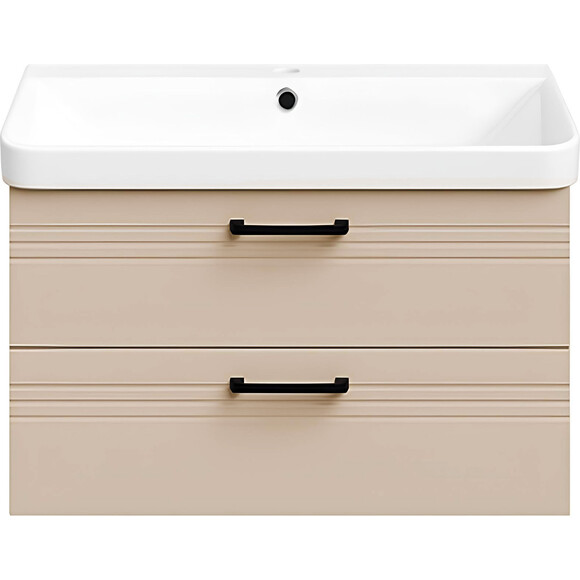 Тумба с раковиной Devit Urbanis Beige 454080BE (80 см, бежевая, подвесная), Доступные размеры: 80, Цвет производителя: бежевый, фото 6