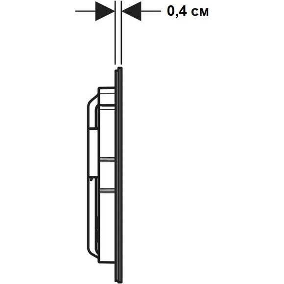Кнопка змиву Geberit Sigma40 Square 115.629.14.1 (чорний матовий), Колір виробника: чорний матовий, фото , изображение 3