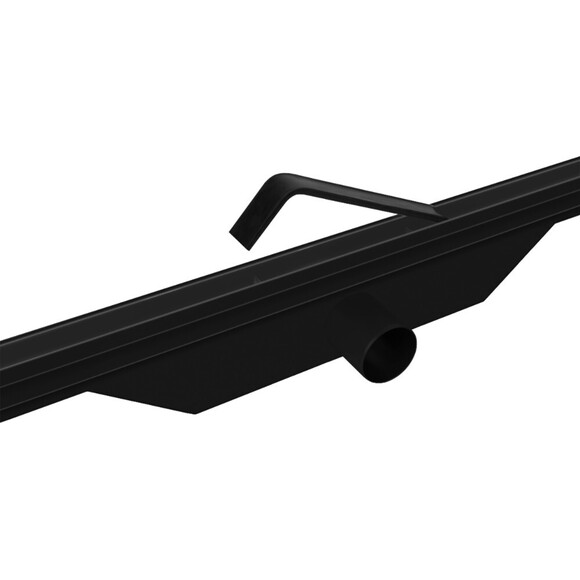 Душовий трап Devit Universal Slim UN7033B (70 см, чорний), Колір виробника: чорний, Доступні розміри: 70, фото , изображение 3