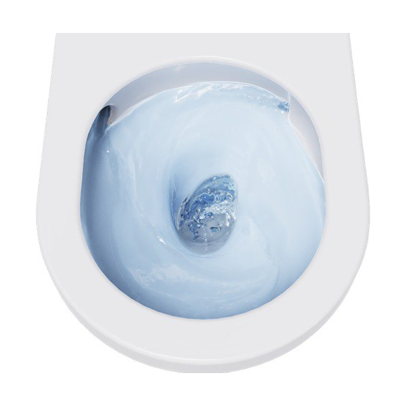 Безободковый подвесной унитаз Devit Art 3.0 White Glossy Vortex Flush 3030140 (белый глянцевый, воронкообразный, с сиденьем), Цвет производителя: белый глянец, фото 3