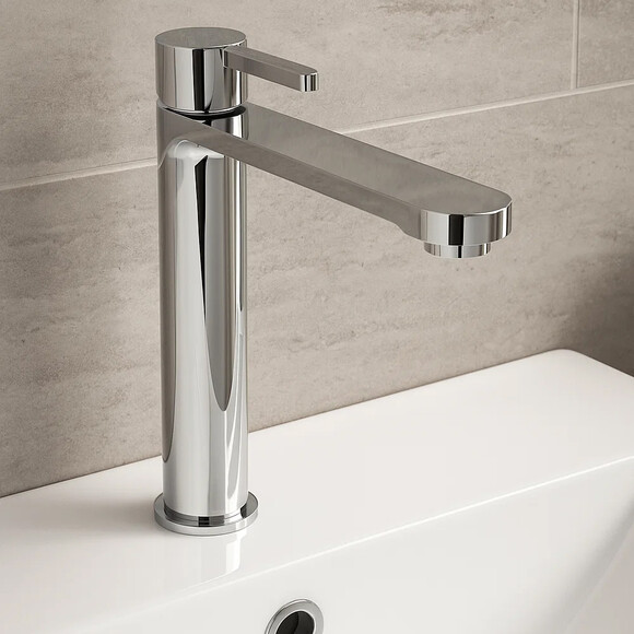 Смеситель для умывальника Devit Laguna Chrome 84X11110 (хром, высокий), Цвет производителя: хром, фото 3