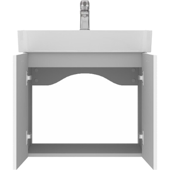 Тумба с раковиной Devit Flow White Matt 484060W (60 см, белая матовая, подвесная), Доступные размеры: 60, Цвет производителя: белый матовый, фото 7