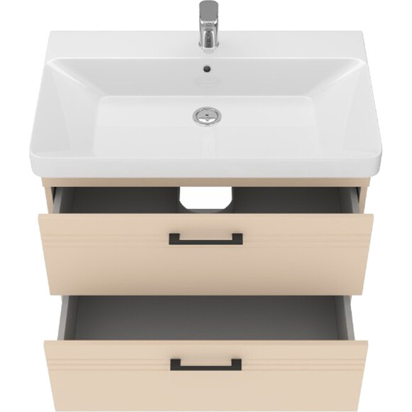 Тумба с раковиной Devit Urbanis Beige 454080BE (80 см, бежевая, подвесная), Доступные размеры: 80, Цвет производителя: бежевый, фото 8