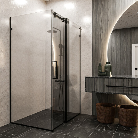 Душевая кабина Devit Art 3.0 SE2340B (120х80 см, стекло прозрачное, профиль черный матовый), Доступные размеры: 120 x 80, Цвет производителя: черный матовый, фото 8