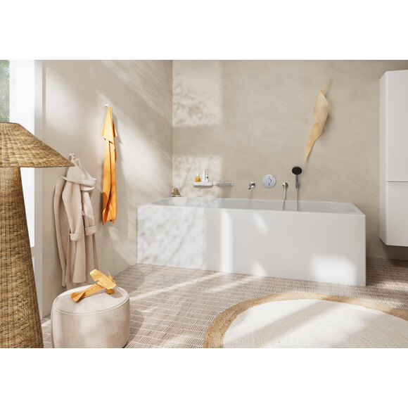 Вилив для ванни Hansgrohe Tecturis S Chrome 73411000 (хром, 21 см, прихованого монтажу), Колір виробника: хром, фото , изображение 2