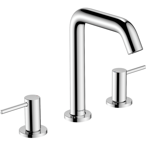 Змішувач для умивальника Hansgrohe Tecturis S Chrome 73330000 (хром, на три отвори, з донним клапаном), Колір виробника: хром, фото 