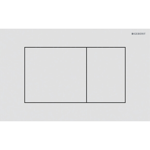 Кнопка змиву Geberit Sigma40 Square 115.629.JT.1 (білий матовий), Колір виробника: білий матовий, фото 
