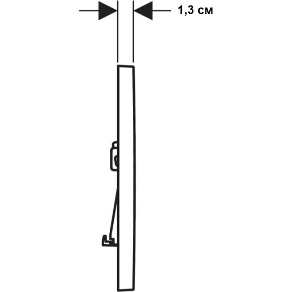 Змивна клавіша Geberit Sigma01 Square 115.660.11.1 (біла глянсова), Колір виробника: білий глянець, фото , изображение 3