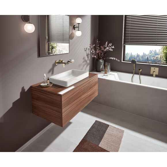 Внешняя часть смесителя скрытого монтажа для ванны Hansgrohe Vivenis Brushed Bronze 75415140 (брашированная бронза), Цвет производителя: брашированная бронза, фото 3